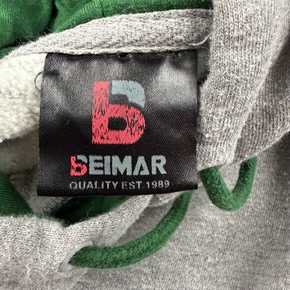 Jack's Surf Shop Gray and Green Graphic Hoodie Size M - Picture 3 of 4